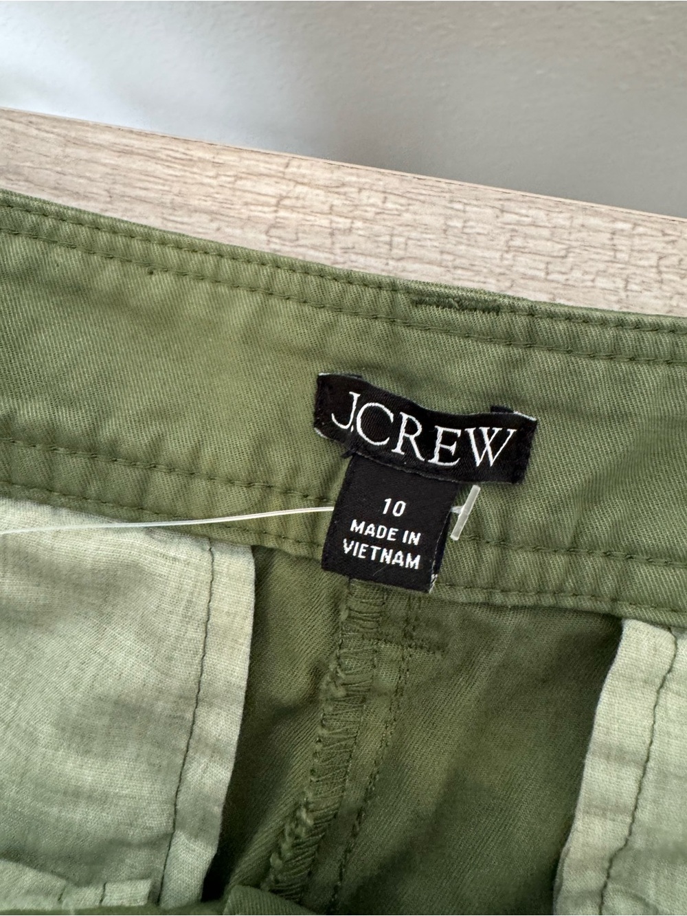 J.Crew Pleated Wide Leg Chinos Pants Button-Front High Rise Cotton Relaxed Sz 10 - Picture 10 of 10